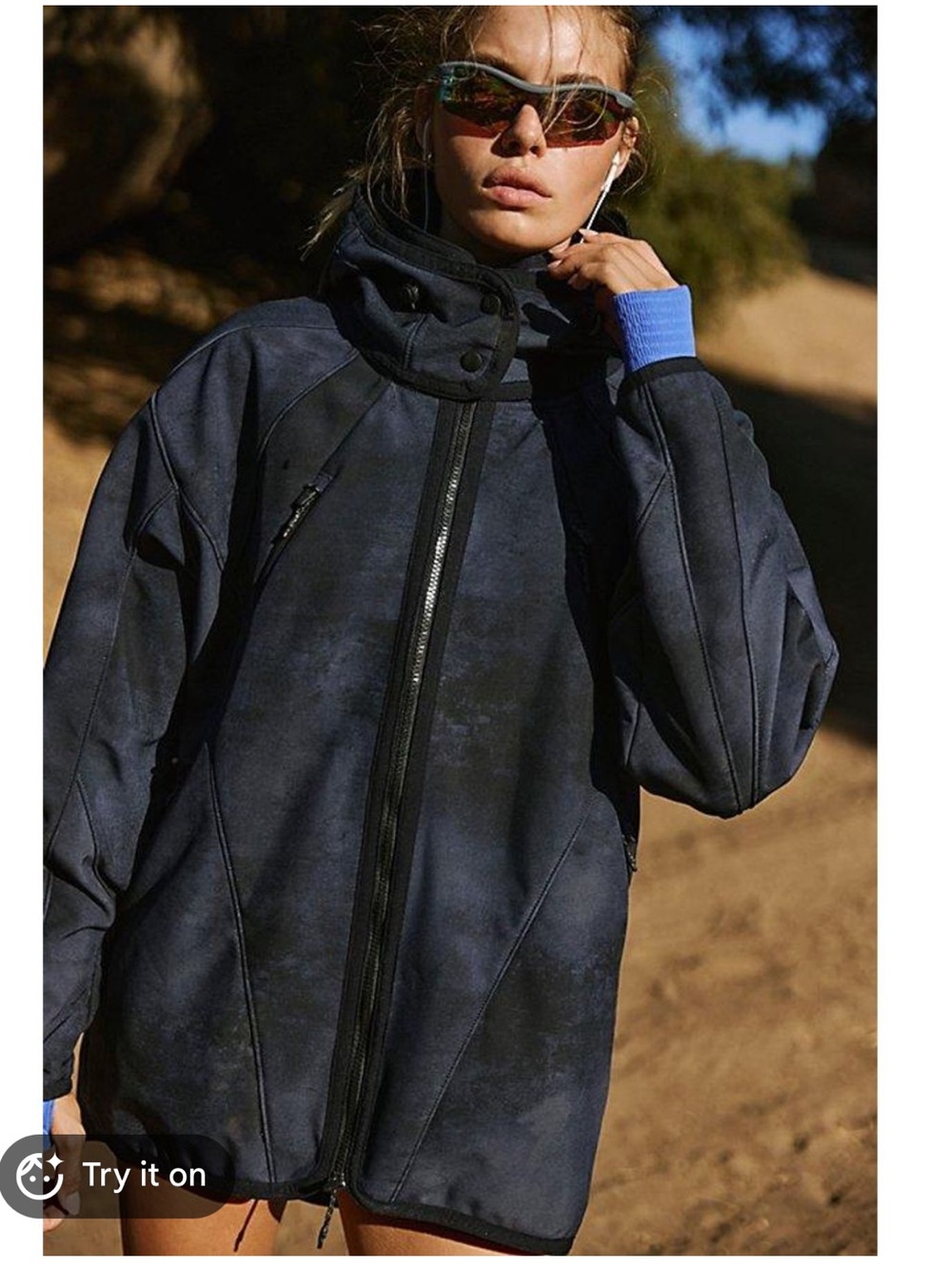 NWT Free People  Canyon Crushin' Jacket - Slate Blue